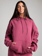 Rese-hoodie i flygplansläge