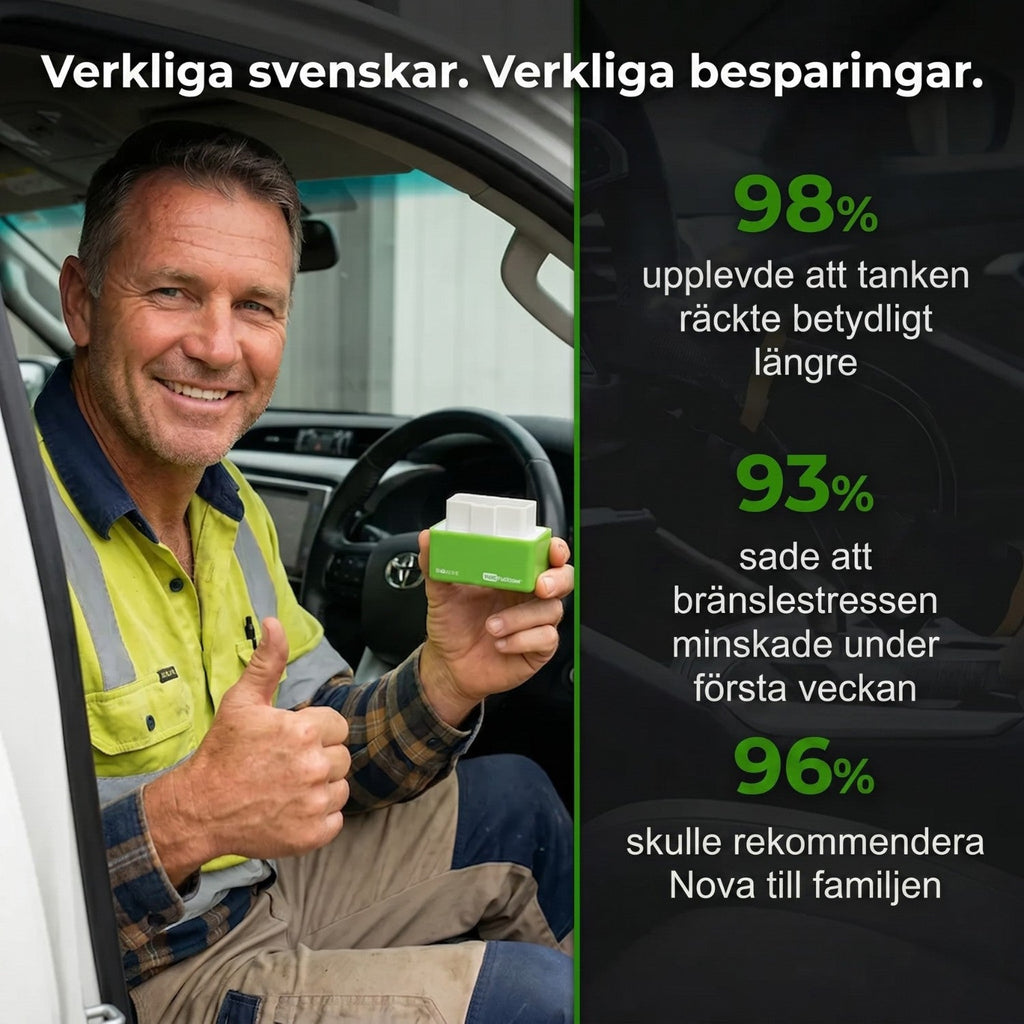 NOVA™ OBD Bränslesparare — kör längre på varje tank