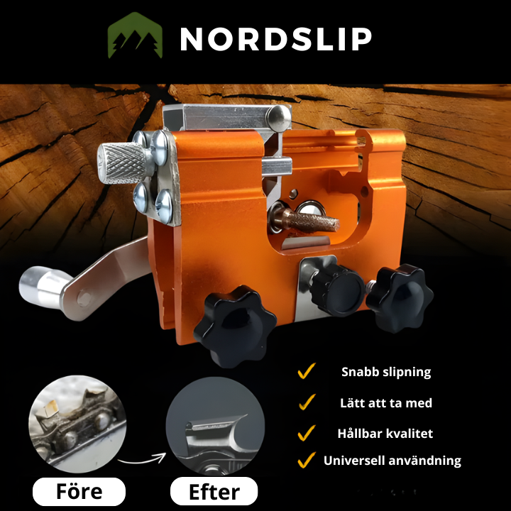 NordSlip – Kedjeslipningsverktyg för motorsåg