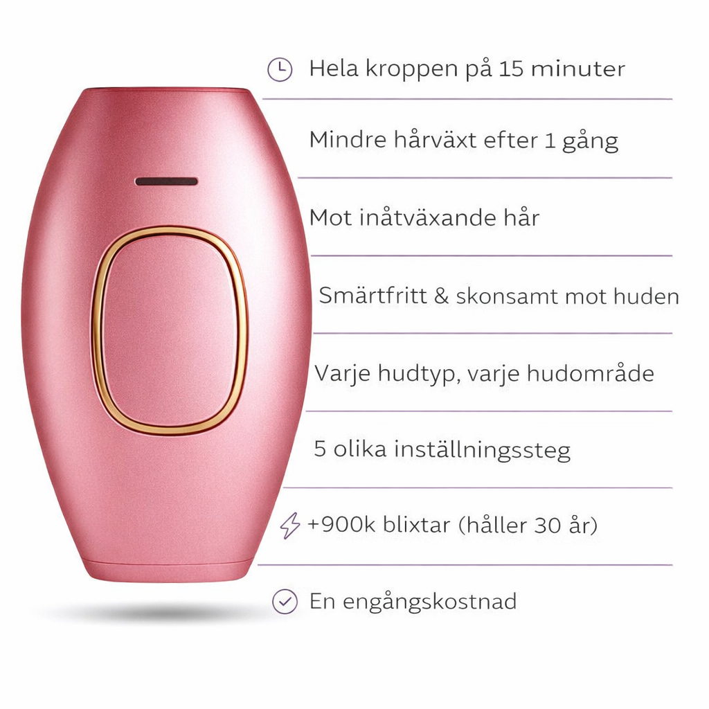 NOVA™ IPL Hårborttagning — Permanent silkeslen hud hemma