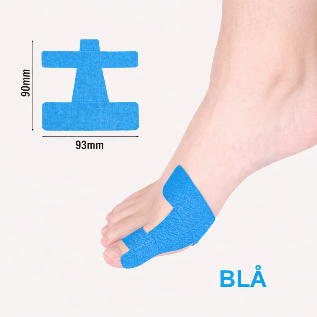 NOVA HalluxFix Pro – Förskuren Kinesiotejp för Hallux Valgus