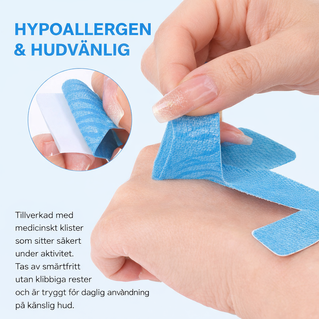NOVA HalluxFix Pro – Förskuren Kinesiotejp för Hallux Valgus