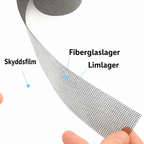 Reparationstejp för Myggnät – Självhäftande Fiberglas