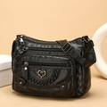 Crossbody-väska i Mjukt PU-läder – Multifack