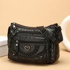 Crossbody-väska i Mjukt PU-läder – Multifack