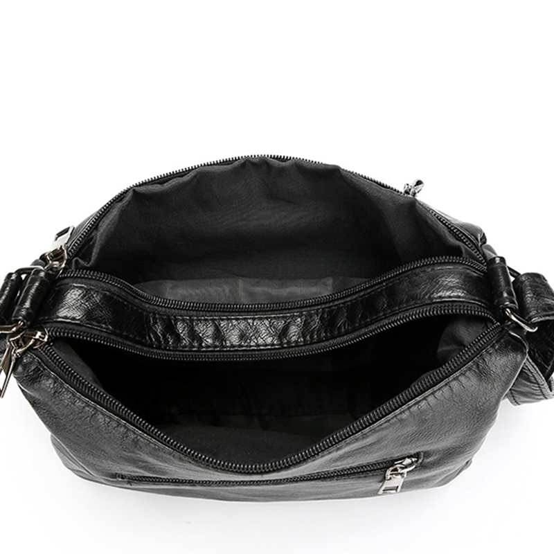 Crossbody-väska i Mjukt PU-läder – Multifack