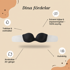 Osynlig Självhäftande Push-up BH