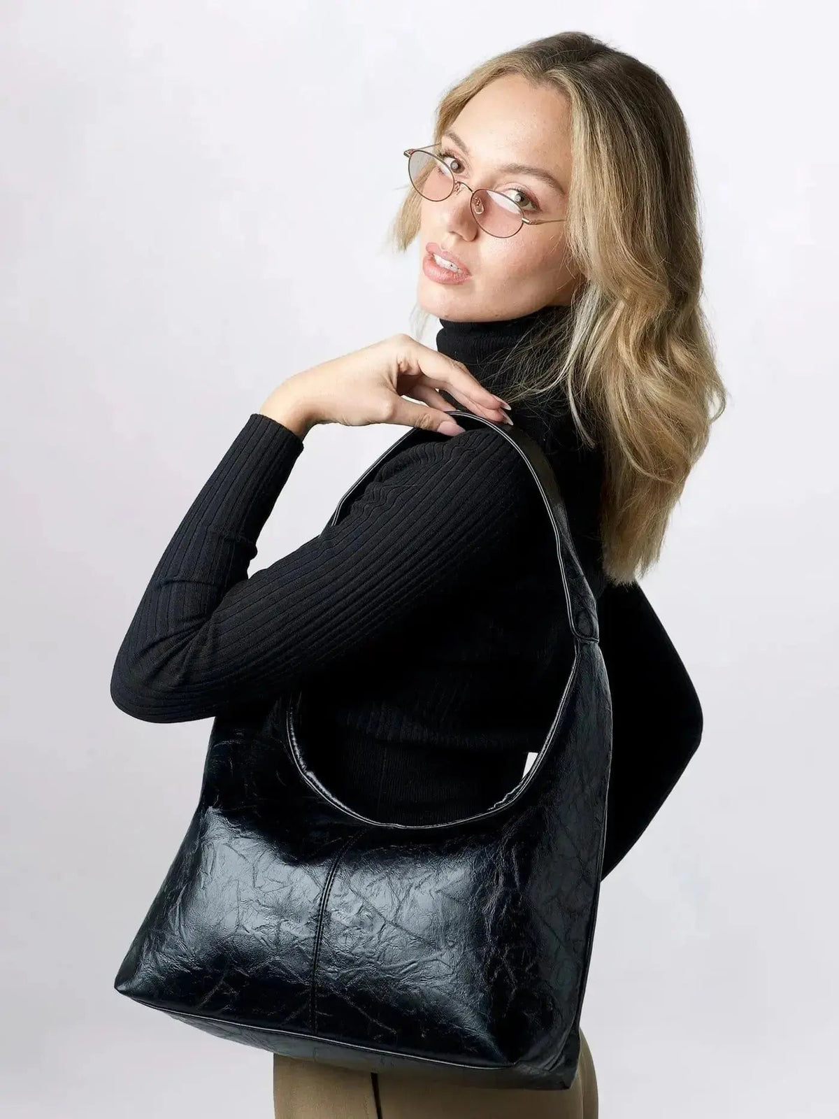 Scarlett Shopper i Nött Läder