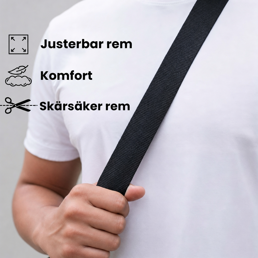 Stöldsäker Sling-väska – RFID-skydd & Säkra Dragkedjor