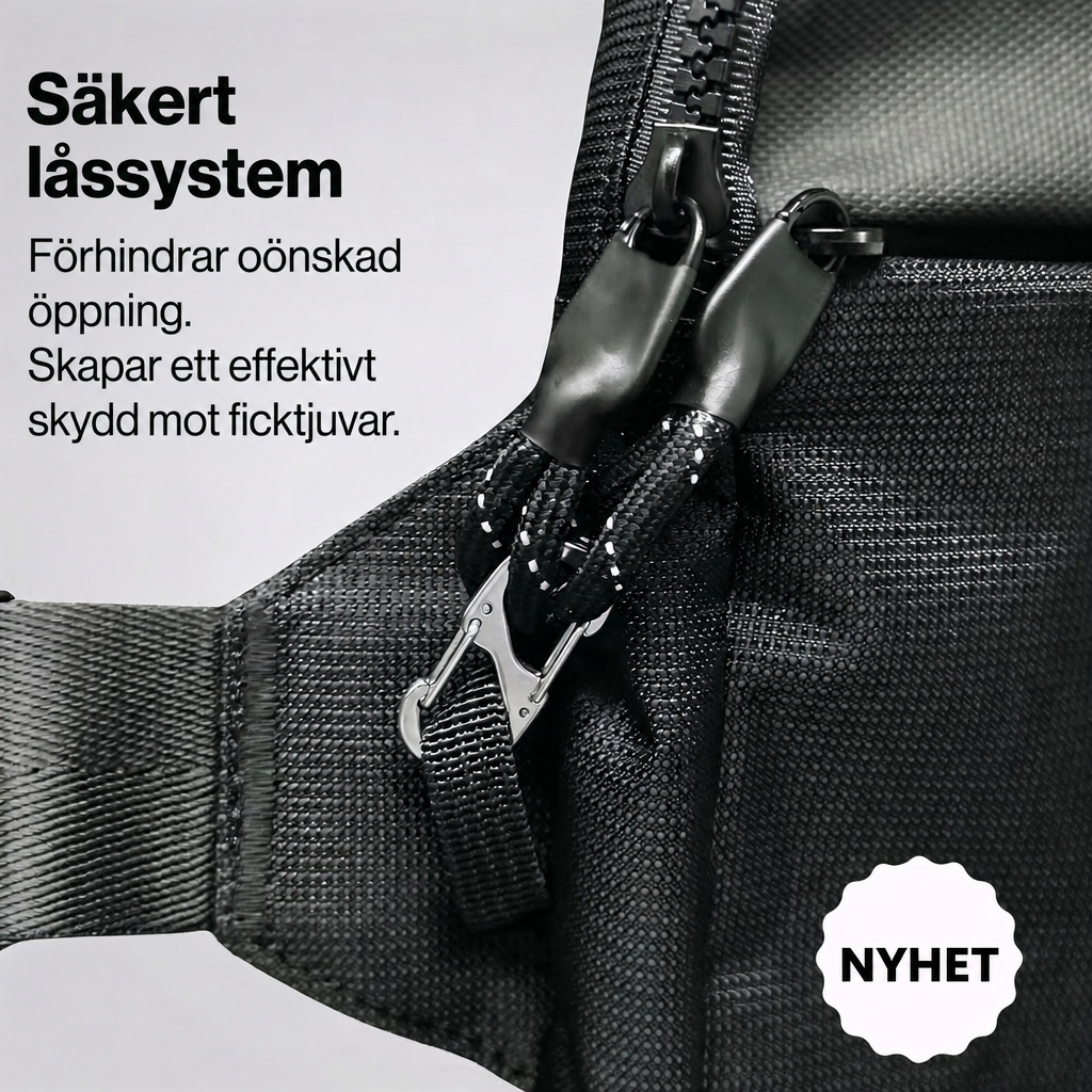Stöldsäker Sling-väska – RFID-skydd & Säkra Dragkedjor