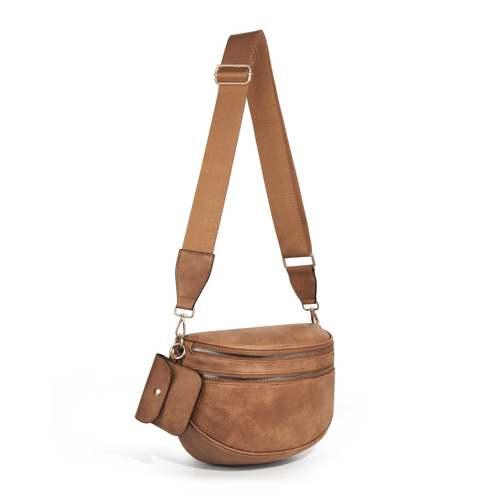 Ounamei Crossbody Midjeväska – Rymlig bältesväska för vardag & resa