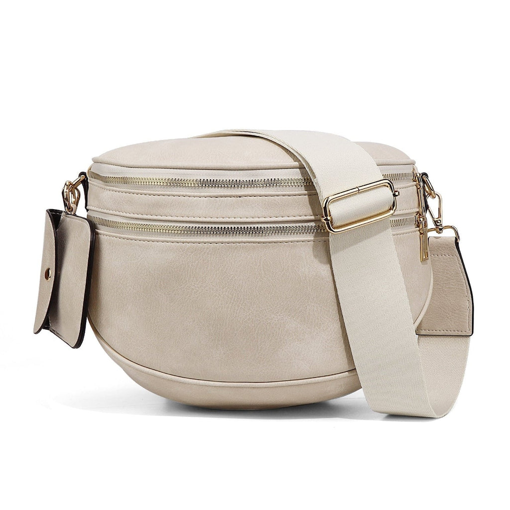 Ounamei Crossbody Midjeväska – Rymlig bältesväska för vardag & resa
