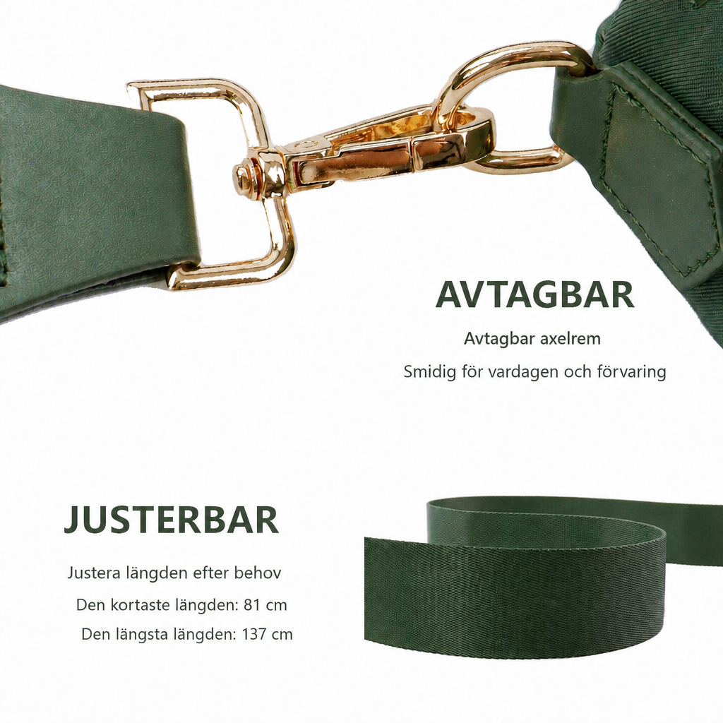 Ounamei Crossbody Midjeväska – Rymlig bältesväska för vardag & resa