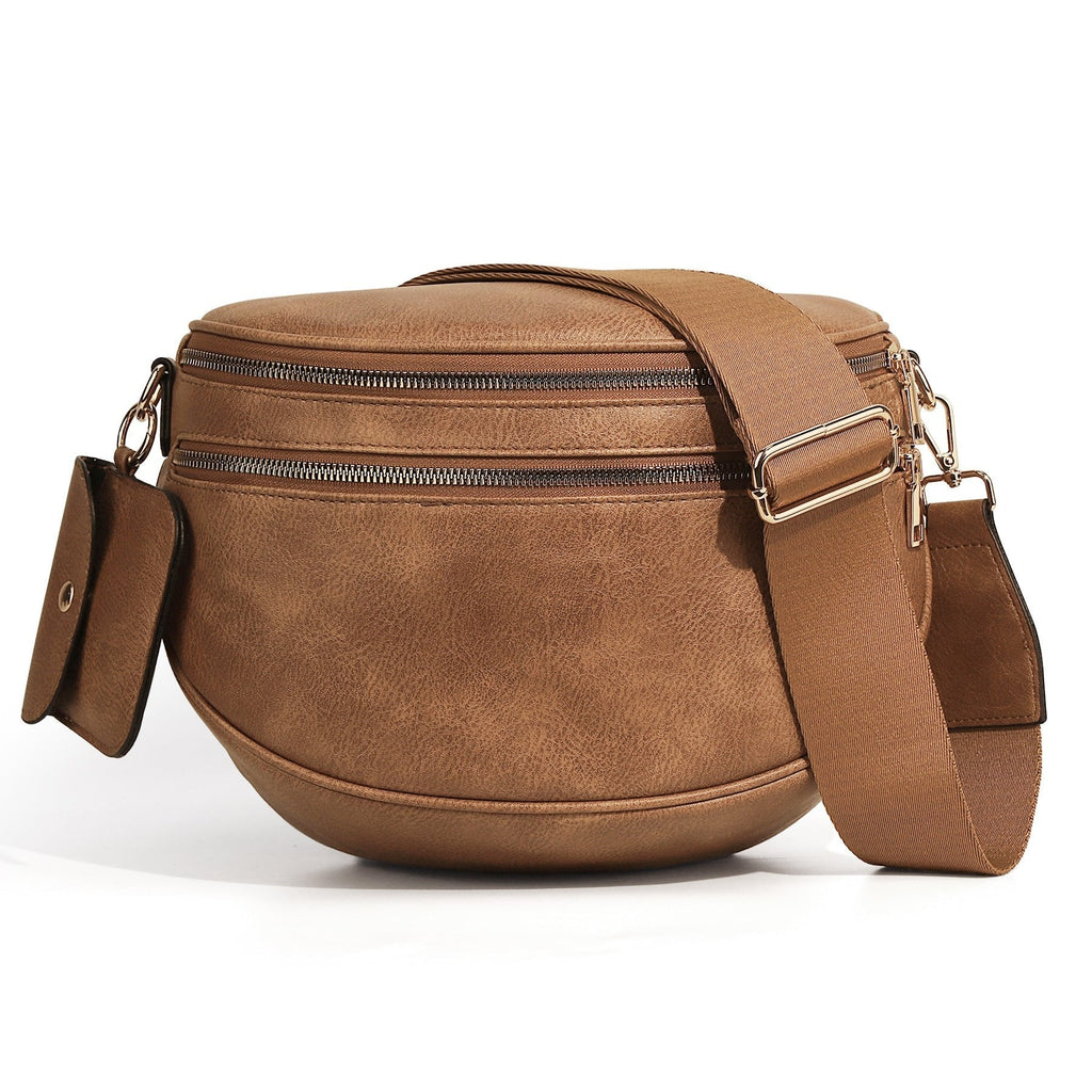 Ounamei Crossbody Midjeväska – Rymlig bältesväska för vardag & resa