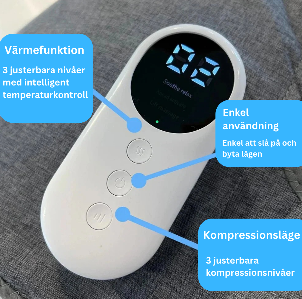 3-i-1 Massageapparat för smärtfritt och vitalt ben