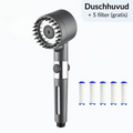 4-i-1 Massage & Hudvård Duschmunstycke
