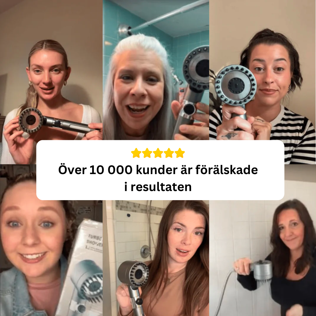 4-i-1 Massage & Hudvård Duschmunstycke