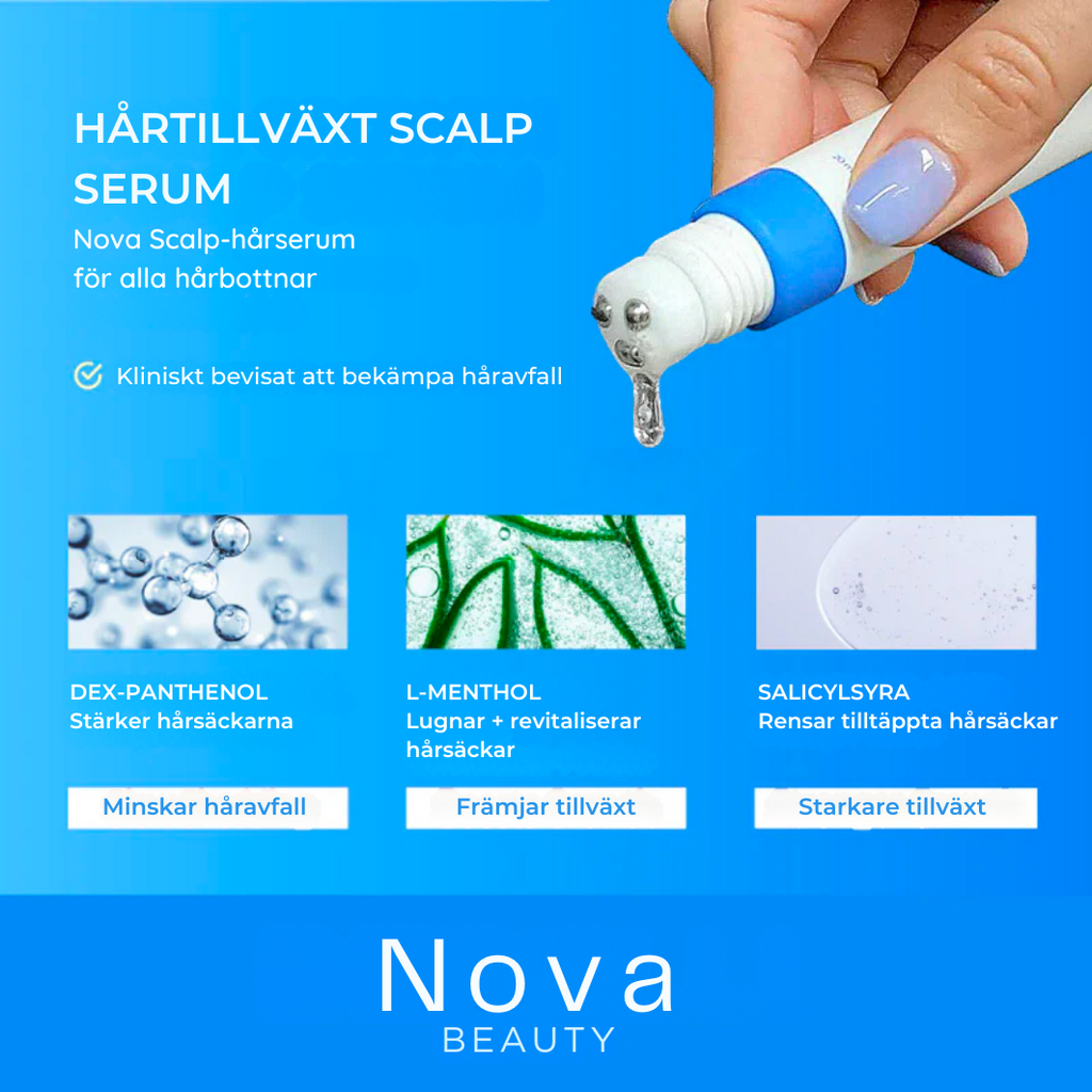 Nova© Hårväxtampull för Hårbotten