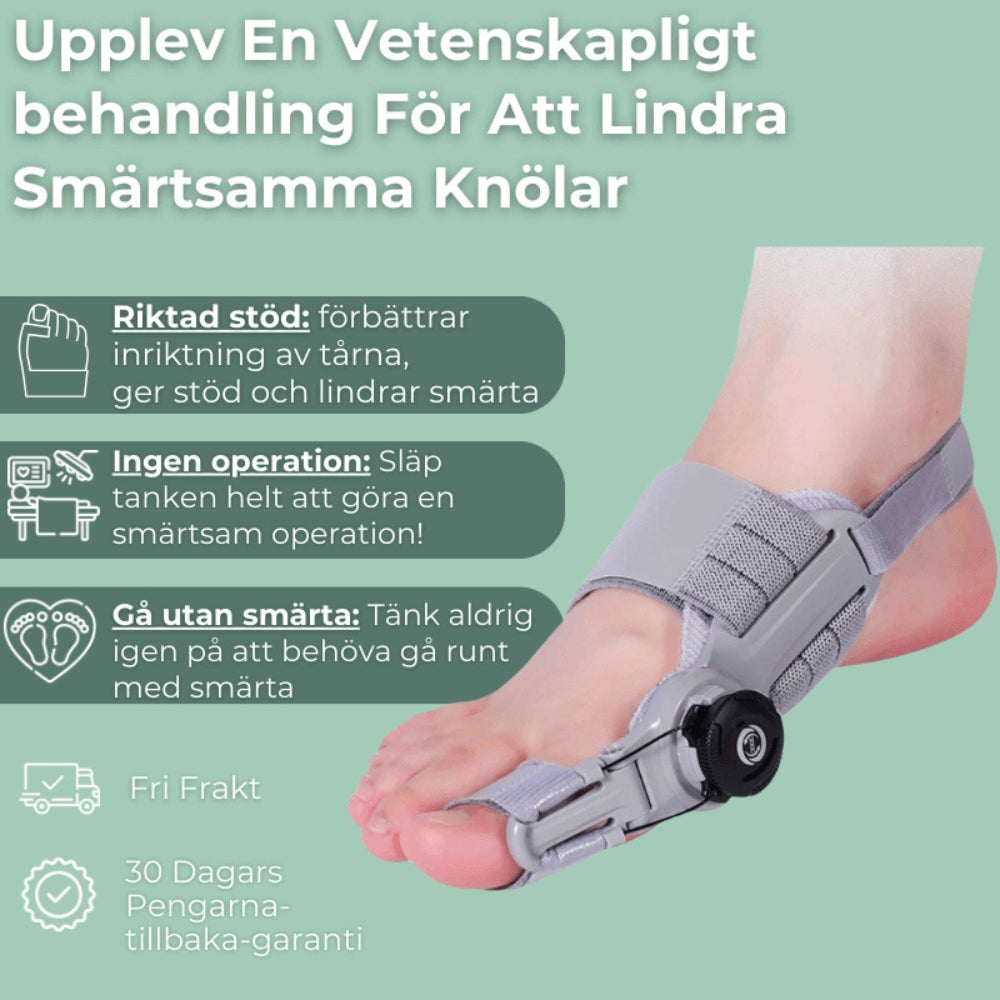 Mjuk Justering Och Smärtlindring För Hallux Valgus